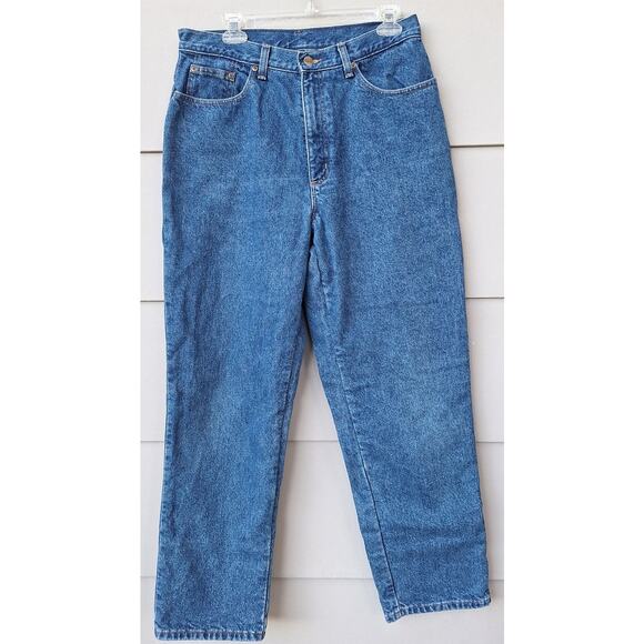 L.L. Bean Women Double L Fleece Lined Relaxed Fit Jeans Blue- Forest  Sz 14 x 29 - Picture 9 of 11